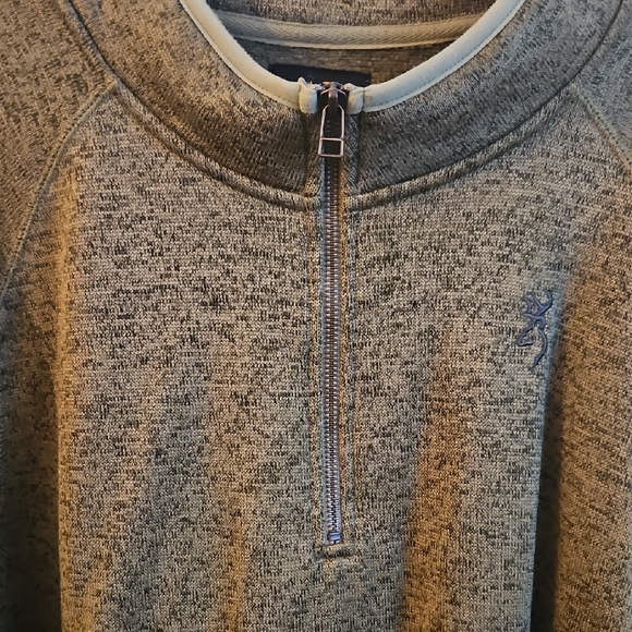 Browning Olive Zip-Up Sweater - Picture 4 of 6